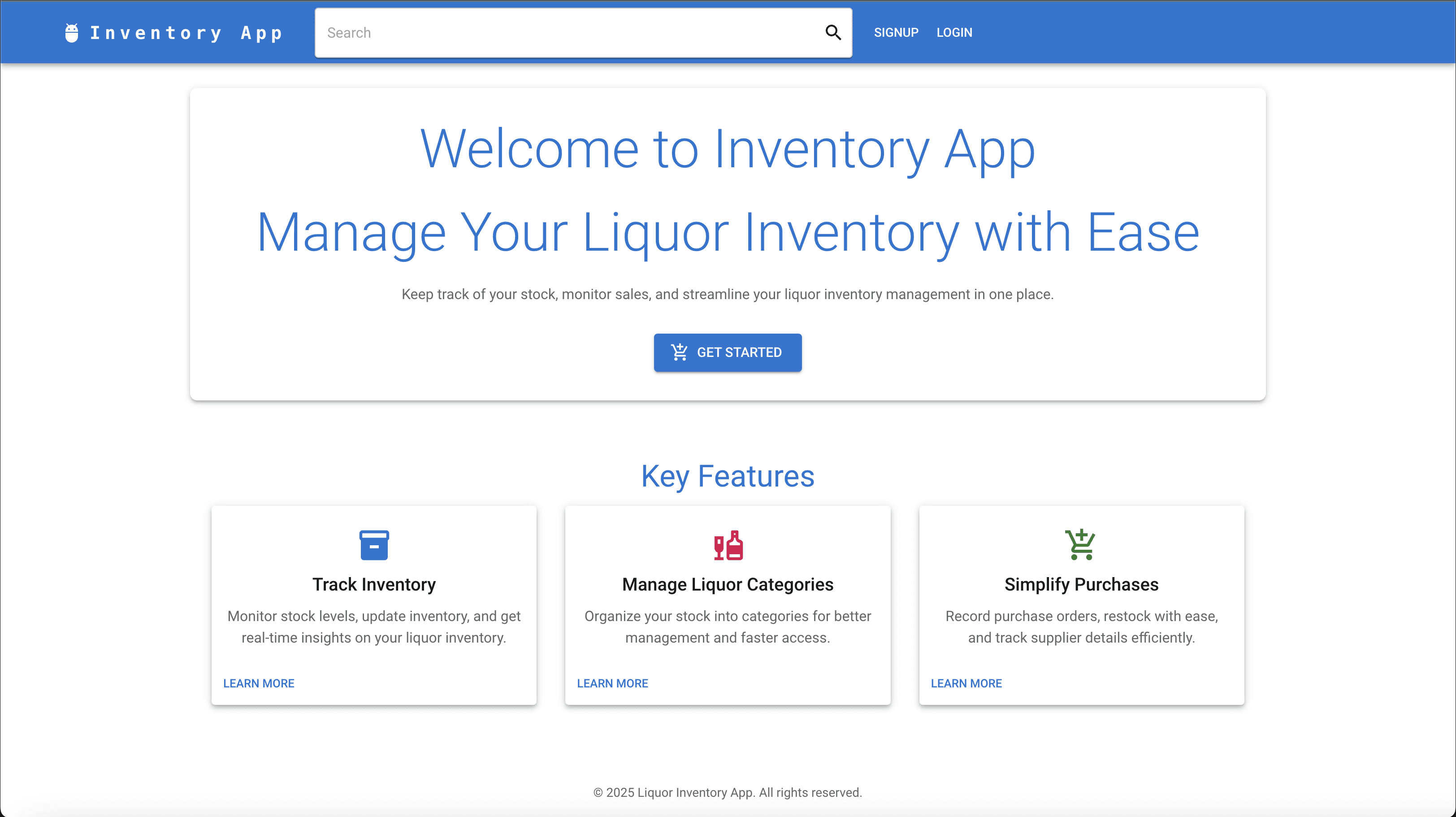 Internal Inventory system